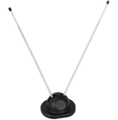 Telescopic FM Antenna Stereo Radio Receiver Indoor Rabbit Ears with 300 Ohm Wire