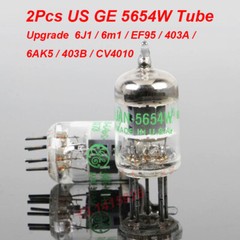 2Pcs US GE 5654W Tube Upgrade 6J1 / 6m1 / EF95 / 403A / 6AK5 / 403B / CV4010 New