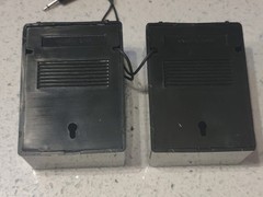 🔥Vintage Micro Speaker System Pair w/3.5mm Jack For Cassette & Phones EUC Works