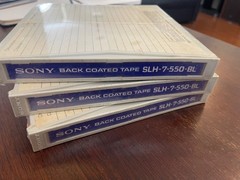 3x NEW Sealed Sony SLH-7-550 Reel to Reel Tape 7″ 1800ft Ultra Low Noise Japan