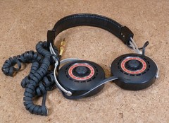 Vintage Realistic/Koss LV-10 Headphones (No Foam) Tested Working