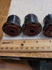 Vintage VACUUM TUBE ADAPTER LOT INCLUDES 9 TO 8 PIN, 7 TO 8 PIN, 8 TO 7 PIN PLUS