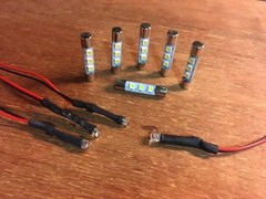 2500-LAMP KIT RECEIVER (8v COOL BLUE LEDs)METER DIAL STEREO AMPLIFIER Marantz