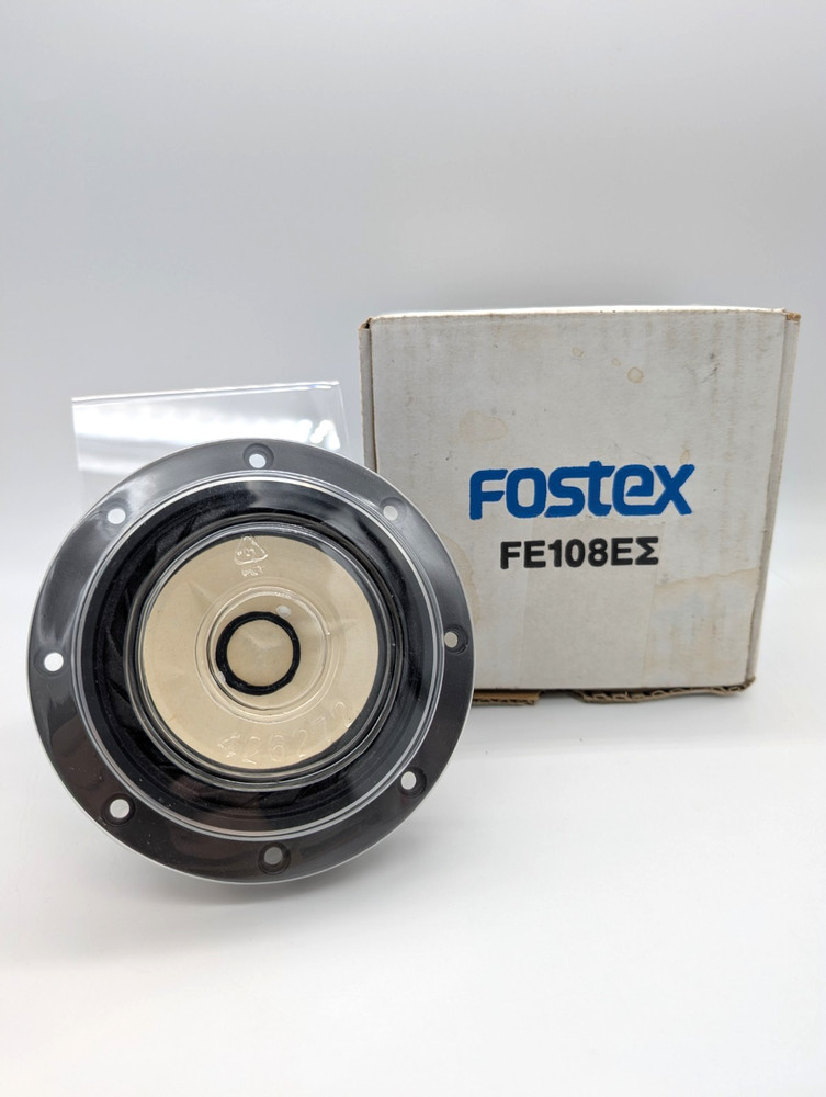 FOSTEX FE108EΣ Full Range Single Speaker New in Box No Mounting Screws or Gasket