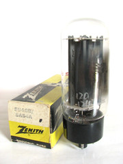 GE made Zenith 5U4GB 5AS4A Rectifier Tube- Hickok 539B tests@ 120/124, Min:54/54