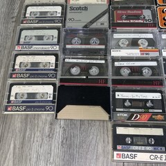 Lot of 38 Used Cassettes Mixed Lot Sony TDK BASF Pro II Chrome Realistic Type I