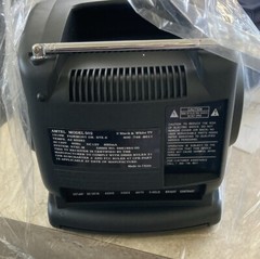 Amtel Vintage Black And White CRT TV Model 502 Portable – NOS