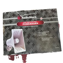 RadioShack Powerhorn 40-1445 50W RMS 100W Max Indoor/Outdoor Speaker 8 Ohm