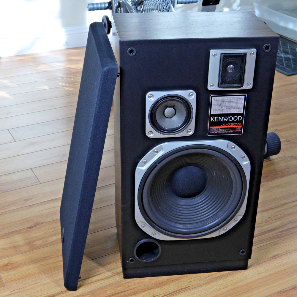 1- Vintage Kenwood JL-730W 3-Way Floor Speaker 130W Made In USA