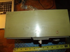 Vintage GE General Electric Plug In Radio Alarm Clock Retro Olive Green AM FM