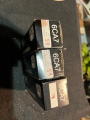 Lot of 3 Electro-Harmonix 6CA7 Electon Tubes Russia
