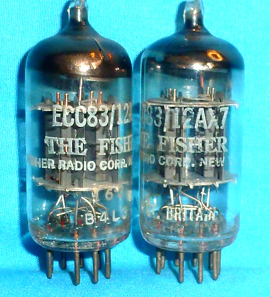 2-Mullard 12AX7 ECC83 Labeled for Fisher Vintage Electronics