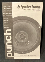 ROCKFORD FOSGATE – VINTAGE CAR AUDIO SPEAKER BROCHURE