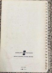 HP-67/HP-97 Scientific Calculator Standard Pac Manual ONLY Hewlett Packard 1976