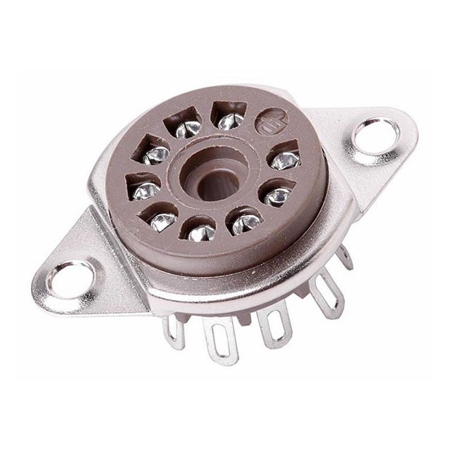 NEW – 9 Pin Belton Socket with Mounting Bracket Micalex .75″ chassis hole