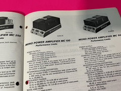 McIntosh Catalog about 1973 w/ MAC1700 & MAC1900 – NEW LOWER PRICE