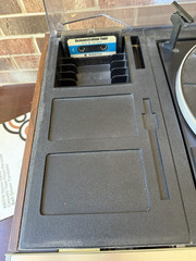 🍊Vintage 1980 JC Penney AM/FM Cassette Player/Recorder Turntable Combo HELP!