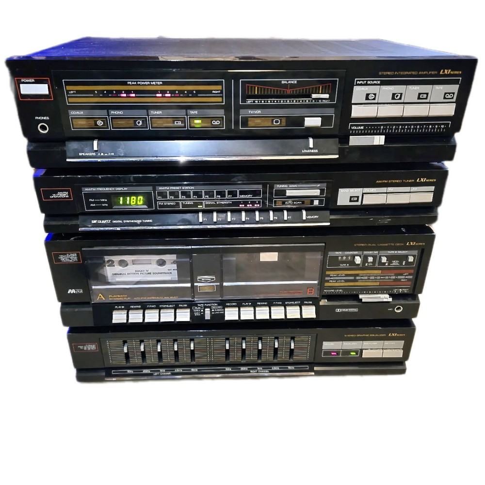 LXI Series Stereo System 9299 Amp Tuner EQ Cassette Deck AS-IS Repair