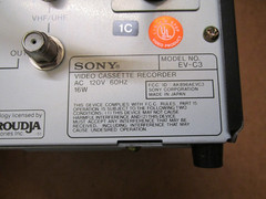 Sony EV-C3 Video8 Cassette Recorder Player