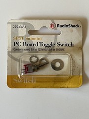 Radio Shack SPST Submini PC Board Toggle Switch 275-645A Tandy 🔥NEW NOS💥