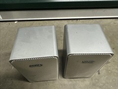Realistic Minimus-7 Silver Speakers Pair 40-2045 Tested 8 Ohm Made in Japan
