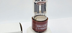 6SN7 Svetlana Brown Base Tube (New Old Stock) NEW 1 Year Warranty