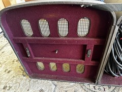 Vintage 1940s Bell & Howell Speaker With Cabinet 17”x16”x 10”1/2″ Speaker 12″