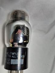 National Union TYPE 80 Rectifier Electronic Tube Vintage * NOT TESTED DBL Black