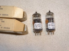 2 x 5814A (12AU7) RCA Tubes*Super Strong Matched*Black-O*MEATBALL*NOS_NIB* #R1