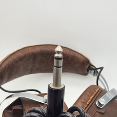 Vintage Mura SP-205 Dynamic Stereo Headphones Brown Japan 8 Ohm Untested Retro