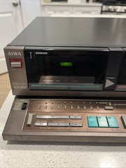 Vintage Aiwa WX 220 Stereo Dual Cassette Deck RARe Untested