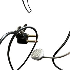 Vintage Single Earpiece Headband Headphones Dual Plug Black Silver – U.N.C.L.E.s