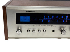 Realistic STA-75 Vintage AM/FM Stereo Receiver Walnut Case Blue Dial Lights Serv