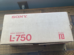 Sony L-750 Dynamicron Video Cassette Beta Tape Sealed Box Of 12 NEW