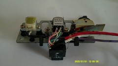 Teac A-105 Cassette Deck Plug-In Head Assembly with Pinch Roller