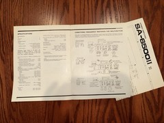Original Pioneer TX-6500 II SA-6500 II Owner’s Operating Manuals & Schematics