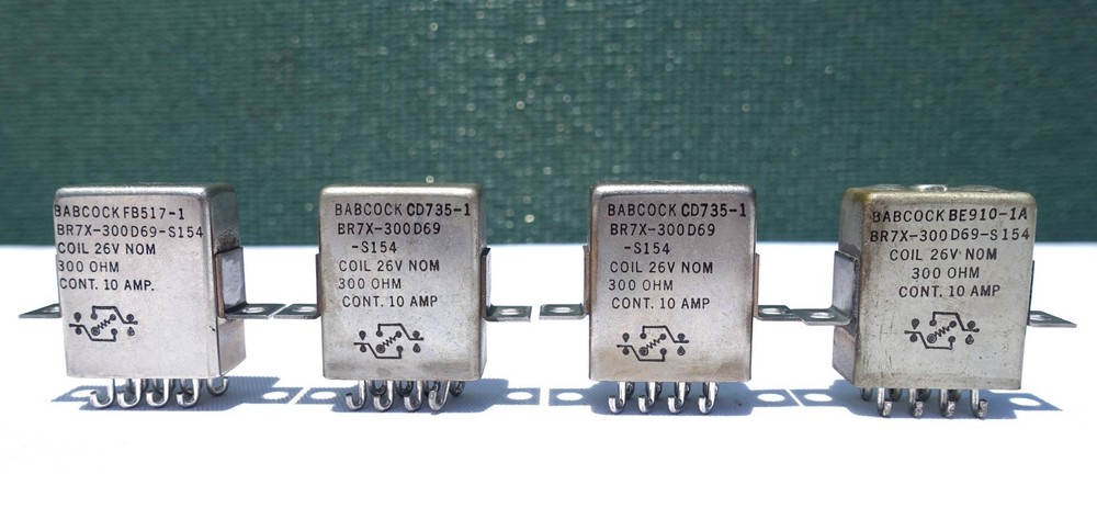 Babcock Relays BR7X-300D69 26V 300ohm (Lot of 4pcs)