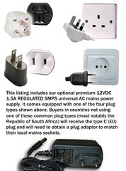 Technolink TC-750LC BLACK Phono Preamp w/ Output Control and PREMIUM AC Adaptor