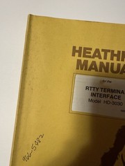 Heathkit Manual RTTY Terminal Interface-Model HD-3030