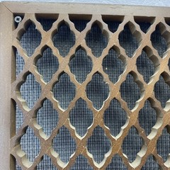 Original Sansui SP-1000 Speaker System Replacement Wood Lattice Grill Brown