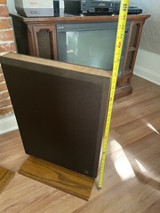 Vintage Bertagni SM-250 Speakers MCM 1960s Electroacoustic System Walnut 28×19