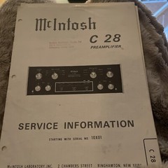 Mackintosh C 28 Pre-Amplifier Service Information