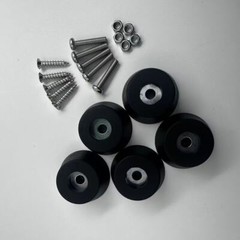 5 New FEET w/ hardware for Sansui G-8000 G-9000G-9000DB Heavy-Duty Foot Parts