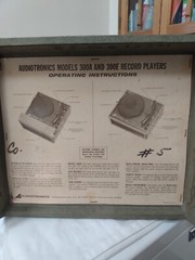 Vintage Audiotronics 300A Classroom Suitcase record player 1969 ~ Tested