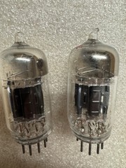 RCA 5751 Triple Mica Black Plate Pair Preamp Tubes