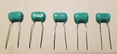 10-Pack Vintage Mallory EPM NOS Blue Drop Capacitor 0.05uf 600v Tube/Guitar Amp