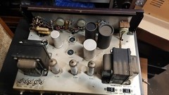 Pilot AA-903B tube amplifier, Pushpull EL84, ECC83