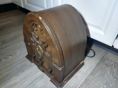 Vtg Philco-Ford AM/FM Radio Special Edition Baby Grand (1930-36) R-91 Works