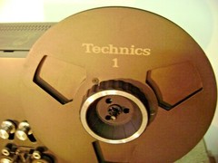 TECHNICS R S 1506 4 TRACK DECK REEL TO REEL WITH PLASTIC DUST COVER