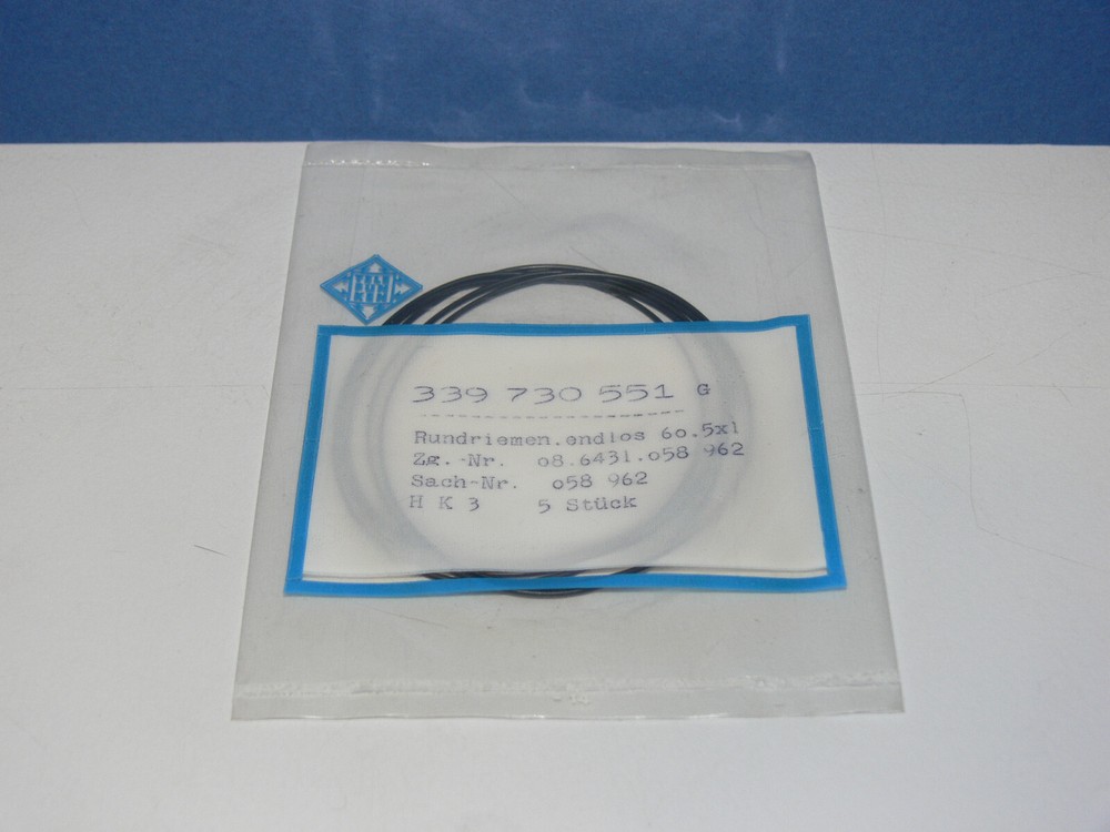 Drive Belt For TELEFUNKEN Counter 60,5mm x 1mm Round Belt 5 Pcs